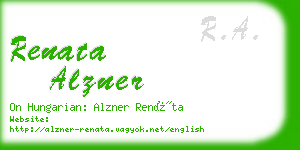 renata alzner business card